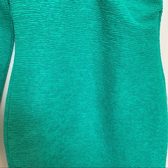 BCBG Generation Aquarius One Shoulder Dress Green Size Small - Picture 5 of 8